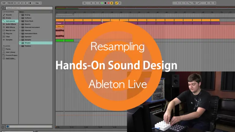 Resampling hands on sound design in Ableton Live for beatmaking and music production.