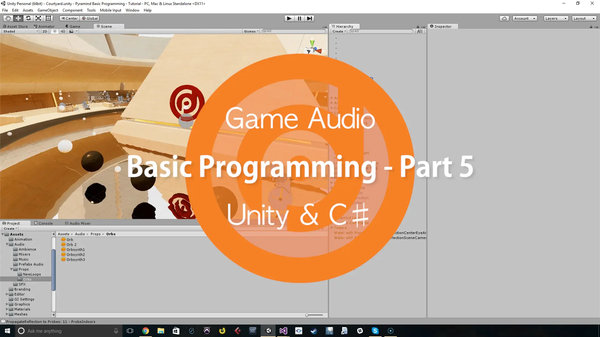 This is part 1 of a basic programming tutorial for game audio in Unity using C#5.