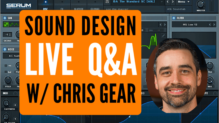 Join Chris Gear for a live Q&A session on sound design, where he will answer your questions on music production and beatmaking. This program is perfect for aspiring music producers seeking free online guidance