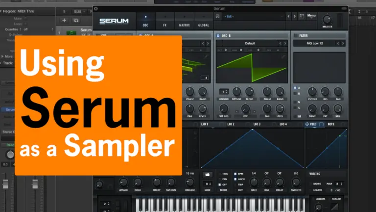 Utilizing serum as a versatile sampler in music production, offering users a free and accessible online music production program for their mixing and mastering needs.