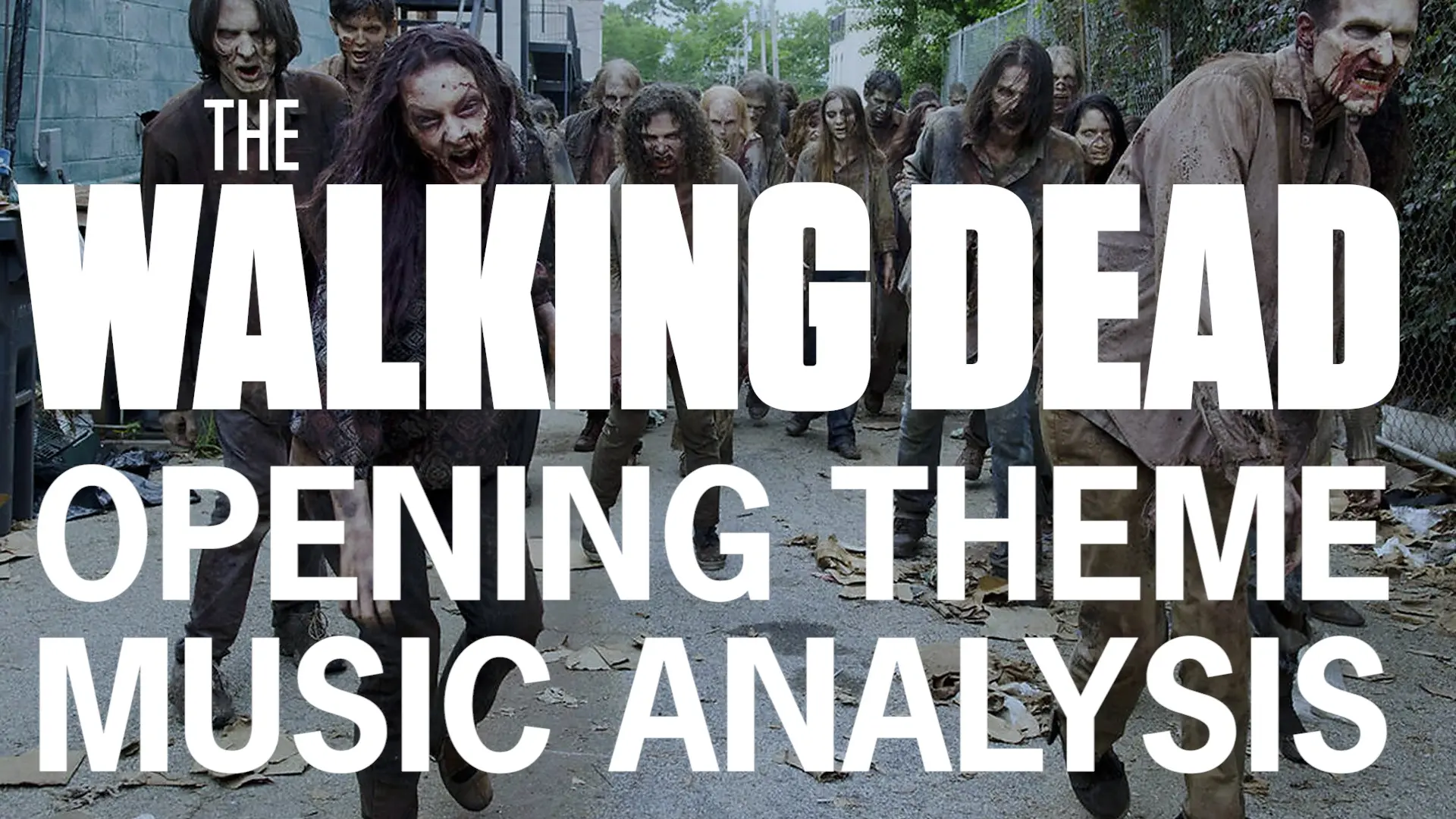 The walking dead opening theme music analysis with a music producer.