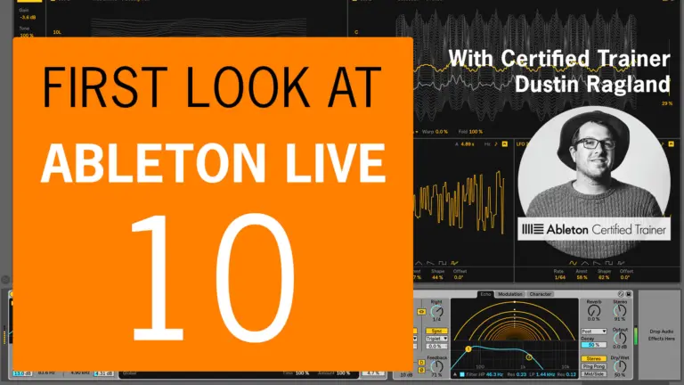 First look at Ableton Live 10, a versatile music production program perfect for aspiring music producers.