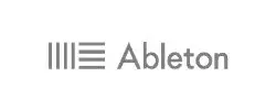 Abelton logo on a white background, suitable for music producers or users of music production programs.