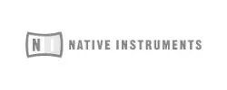 Native instruments logo on a white background, representing music production.