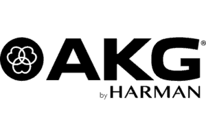 Akg by harman logo for music producer program.