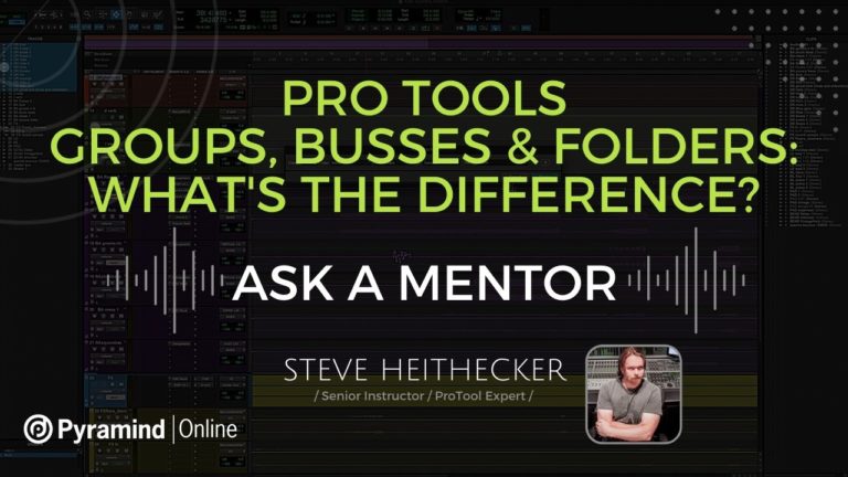Pro tools busses, folders, and dark mode, Steve Heithecker