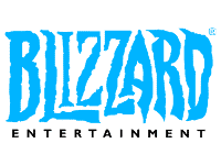 Blizzard entertainment logo on a black background.